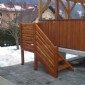 Terrassenaufgang mit Geländer